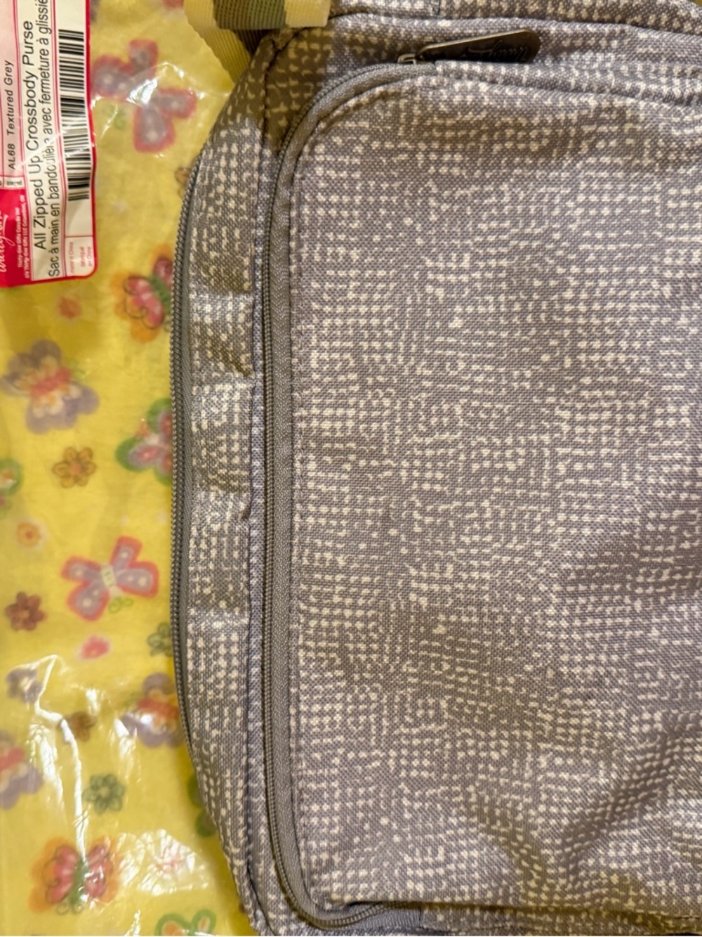 thirty-one Gray Patterned Crossbody Bag